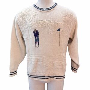 FAIRWAY SPORT by Croft & Barrow Vintage Golfer Intarsia Sweater – Size M